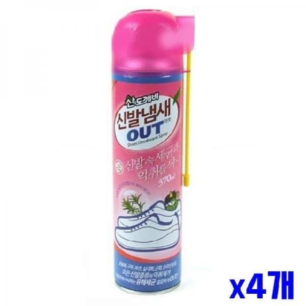 (SM)신발냄새 OUT 탈취제 370ml x4개
