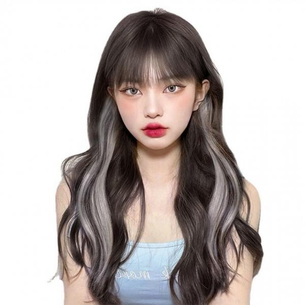 옴브레 브릿지 헤어피스 투톤 붙임머리 포인트 가발