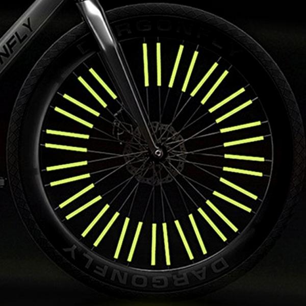 자전거 야간 반사 스틱 12p 휠 바퀴 살 데코 안전용품 (특가)