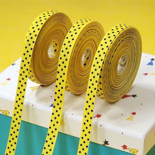 리본 끈 포장 선물 예쁜 도트 땡땡이