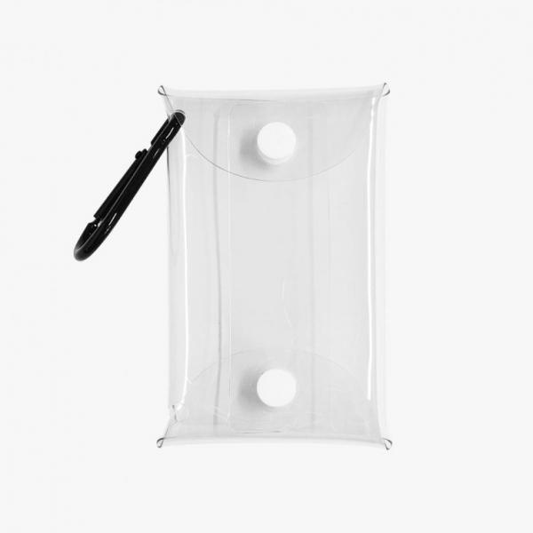 PVC 투명 카라비너 가방 7x12