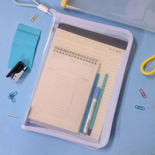 컬러 로프 A4 파일 가방