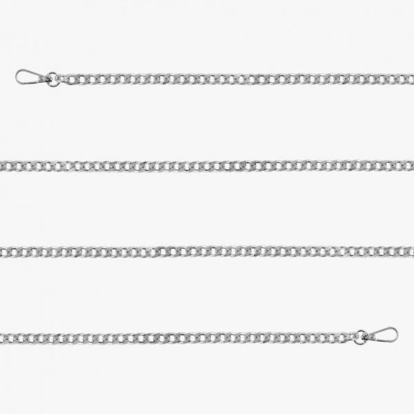 핸드백 체인 스트랩 120cm 실버