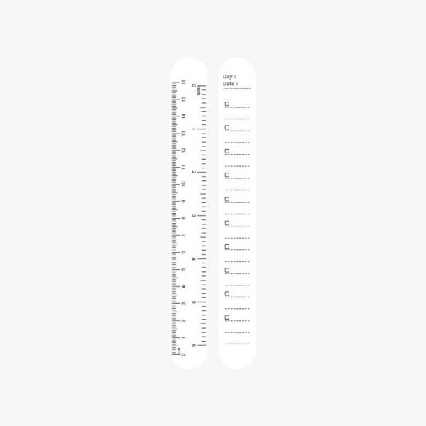체크리스트 메모 손목 팔찌 자 S