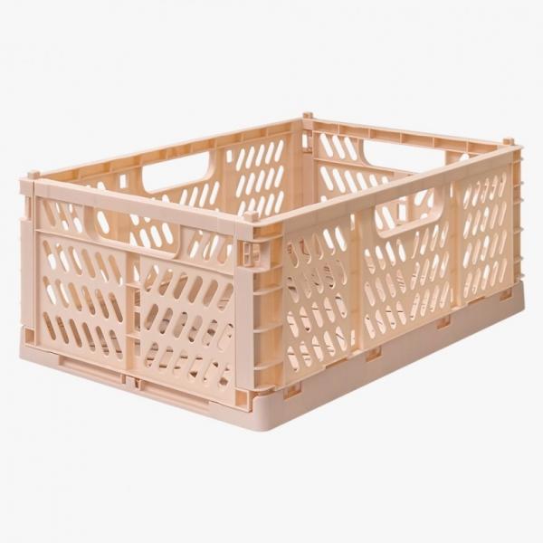 폴딩 바스켓 바구니 접이식 수납 간식 L