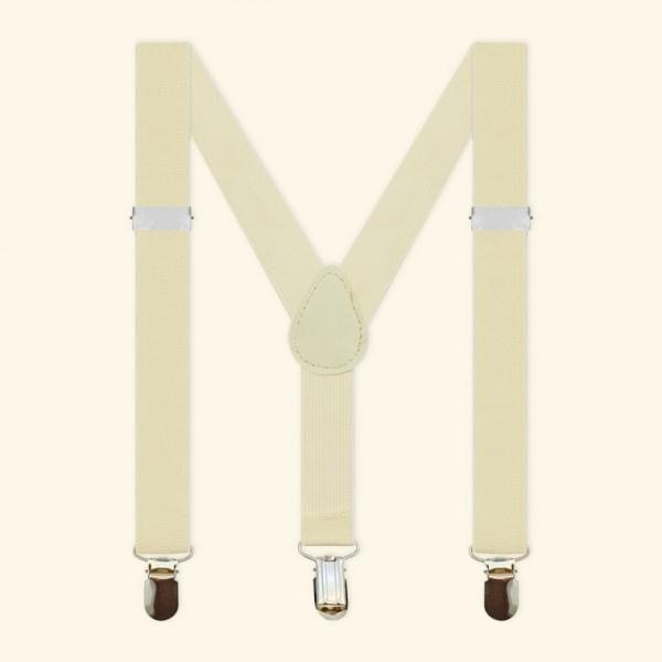 컬러 멜빵 어린이용 아이보리