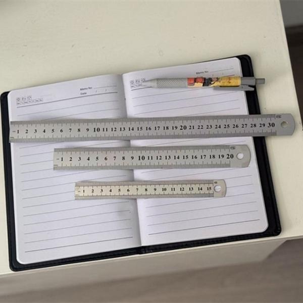 눈금자 스틸 스텐 철자 직자 15cm 20cm 30cm 측정