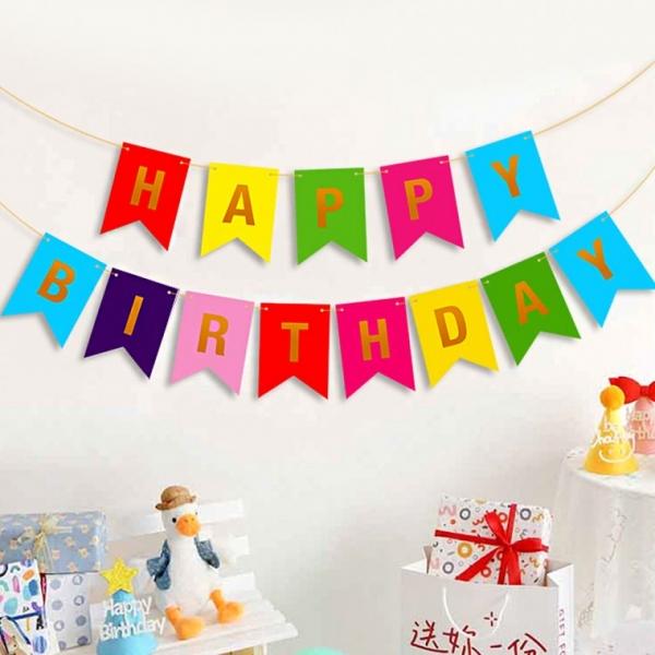 생일축하 가랜드 해피벌스데이 파티 용품