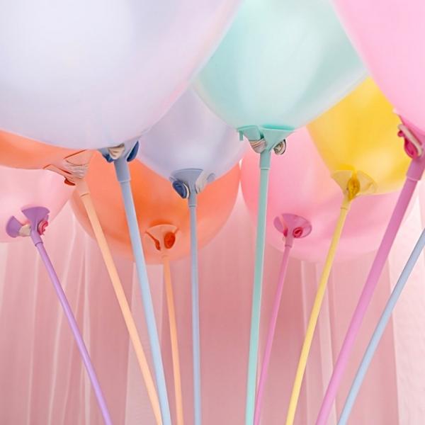 파스텔 풍선 막대 스틱 파티 이벤트 32cm 42cm 10p