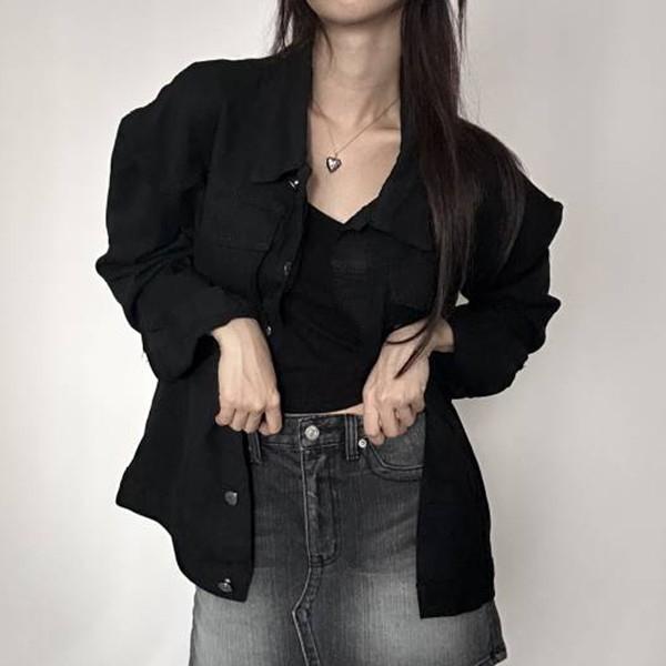 2컬러 여성 루즈핏 데일리 간절기 데님 자켓 IS-DN20