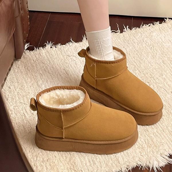 청키솔 숏 여성 2컬러 기모 플랫폼 부츠 UGS40