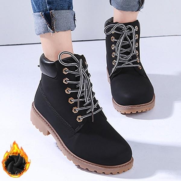 여성 기모내피 높은굽 일상 방한워커 부츠 ZG-G44