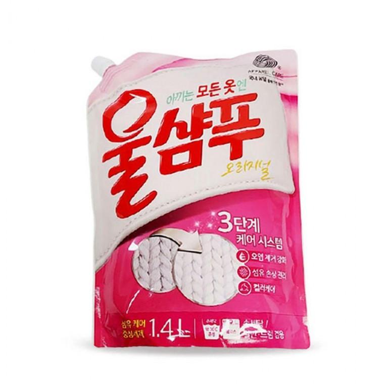 울 니트 실크 면 애경 울샴푸 오리지널 3단계 세제 세탁 가루 세제. 가루비누 분말