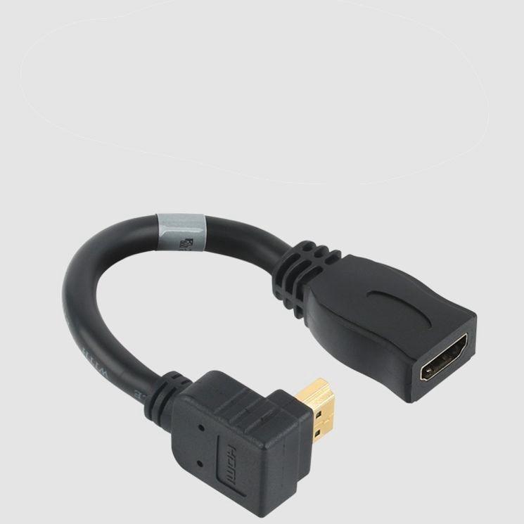 HDMI M-F 위쪽 꺾임 케이블 젠더 0.15m