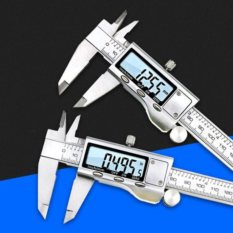 전문가용 LCD 디지털 버니어 캘리퍼스 측정 공구 도구 길이 자 두깨 측정기 줄자