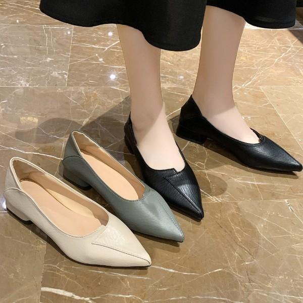 여성 캐주얼 스틸레토 플랫 로퍼 슈즈 LK-P128