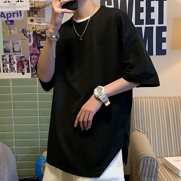 3컬러 데일리 오버핏 무지 반팔티셔츠 IS-TS11N