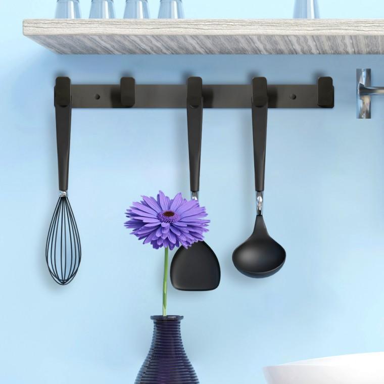 옷 행거 벽걸이 무타공 걸이 고리 알루미늄 모자