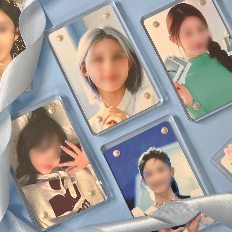 장식 자석 액자 아크릴 사진 미니 탁상용 M 투명