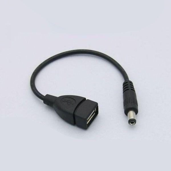 Coms USB 전원 젠더 (USB F to DC 5.5 2.1 M) 20cm
