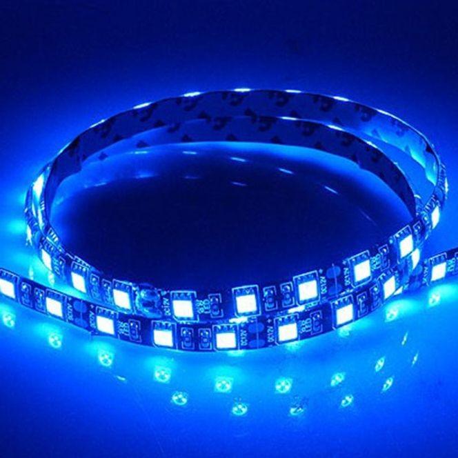 플렉시블 LED바 자동차 튜닝 LED 조명 블루 24V 5m