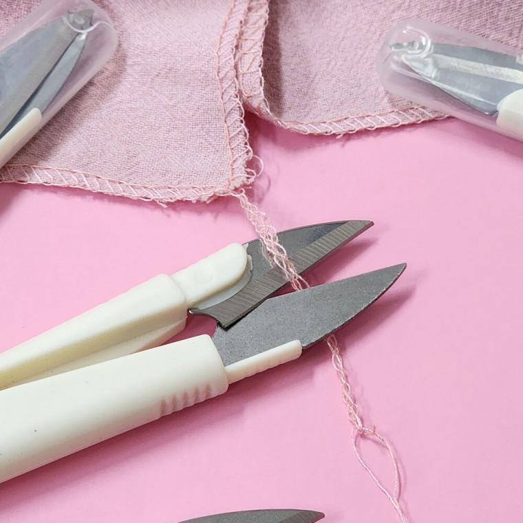 가위 쪽가위 안전캡 실밥 투명캡 휴대용 미니