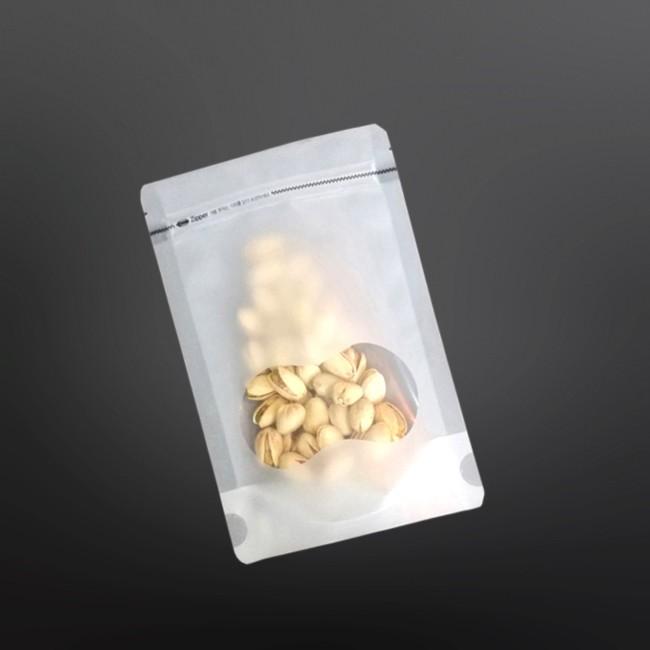 소분포장 무광 창 지퍼스탠드 13X20cm 밑7cm 100매