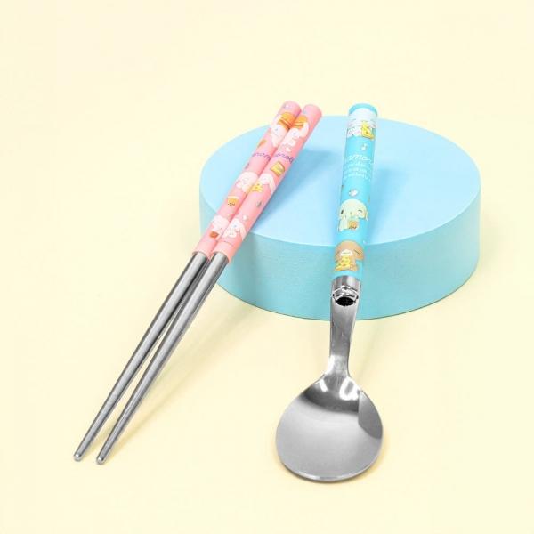 시나모롤 가벼운 진공 쥬니어 스텐수저 세트