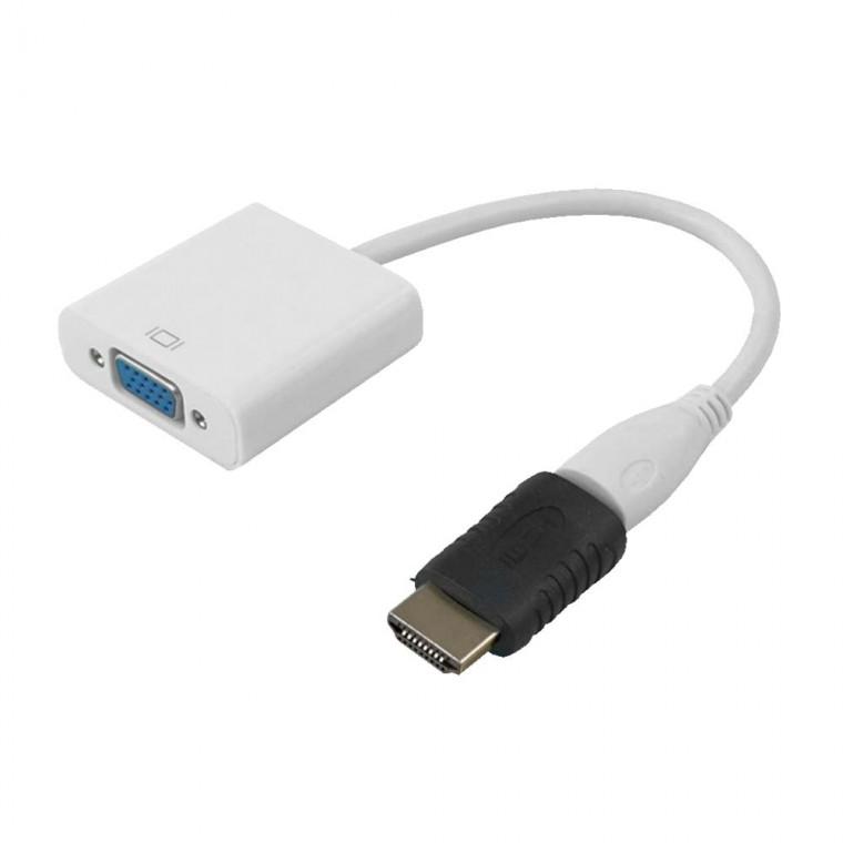오디오 미지원 HDMI to VGA 컨버터 노트북 모니터 프로젝터 게임기 젠더 포함
