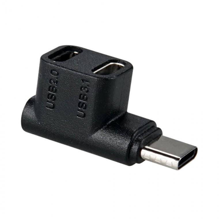 USB 3.1 2.0 TYPE C 젠더 꺾임형 연장 고속충전 데이터전송 MFF