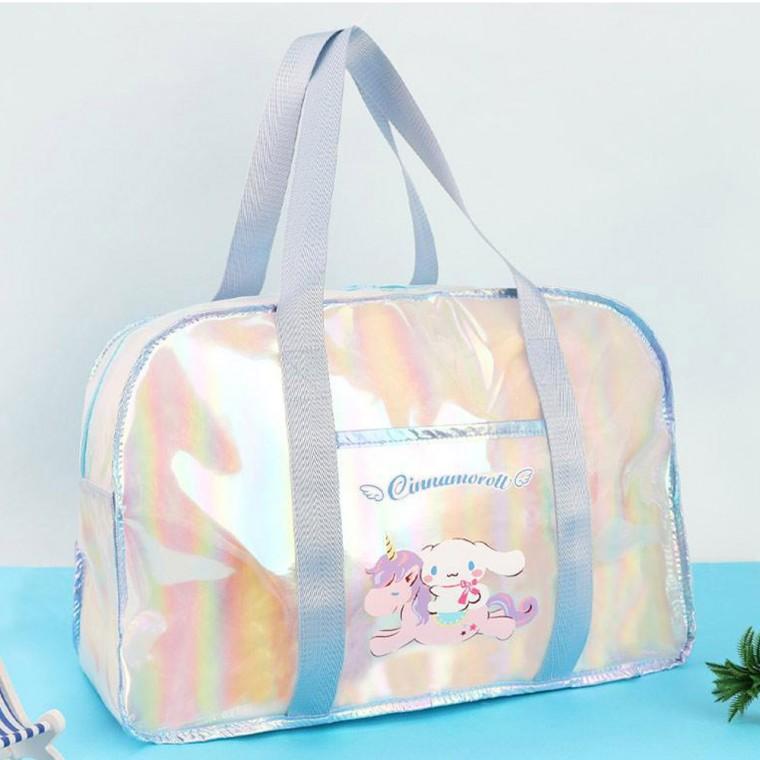 시나모롤 홀로그램 비치백