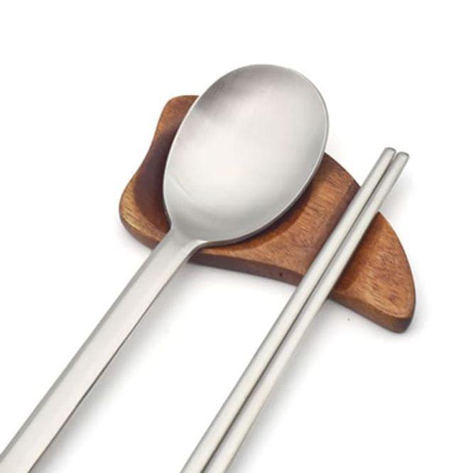 옻칠 원목 수저받침 젓가락 스푼 조리기구 받침대 2P