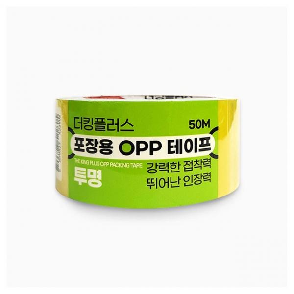 더킹플러스 포장용 OPP 테이프 50M (투명)