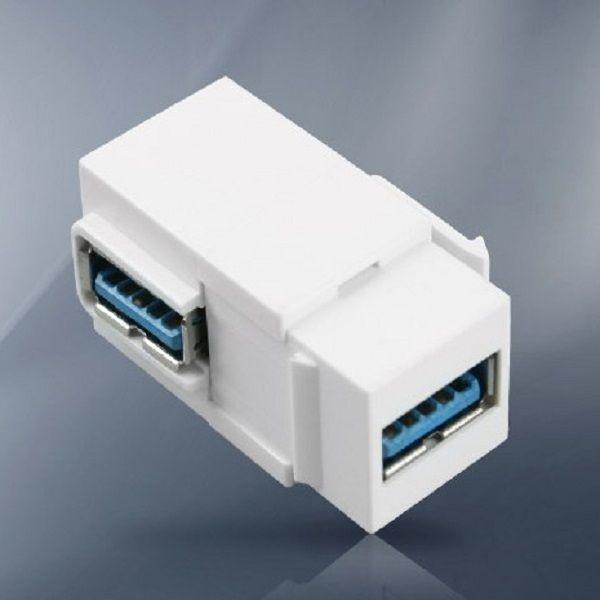USB 3.0 키스톤잭 월 플레이트 용 90도꺽임 키스톤잭