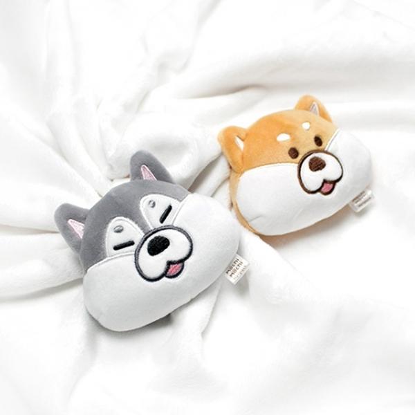 모찌타운 시바 허스키 얼굴형 핫팩인형