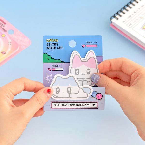 골골즈 2단 점착 메모지