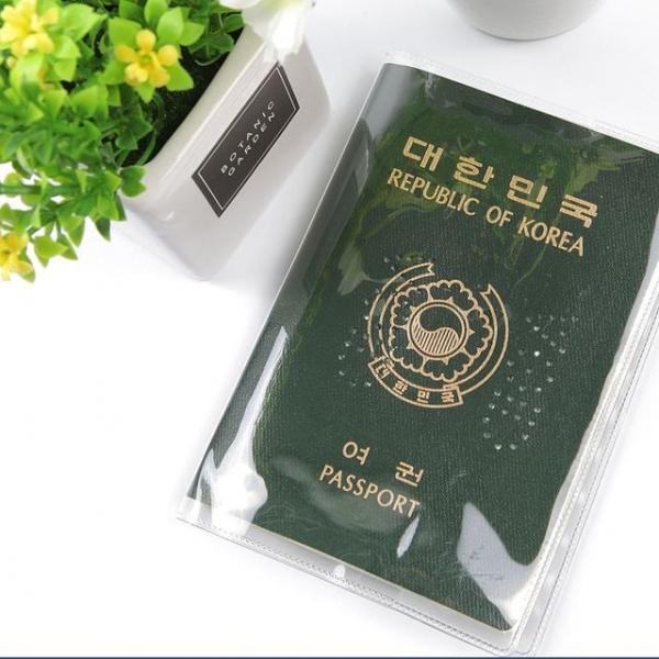 여권파우치 투명타입 비닐 비닐덮개 케이스 여권덮개 1P