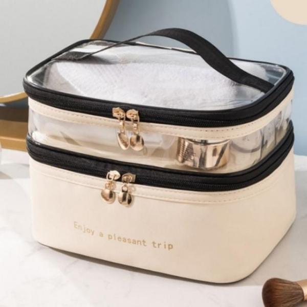 다용도 장품 여행용 파우치 2단화 화장품
