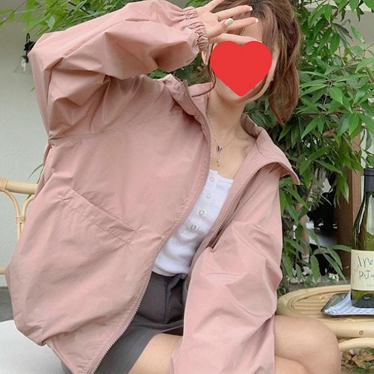 데일리 후드 여성 간절기 유행 바람막이 점퍼 캐주얼