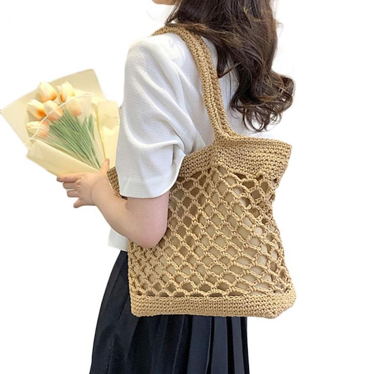 신상 여자 패션 뜨개 니트 토트백 네트 여름 가방