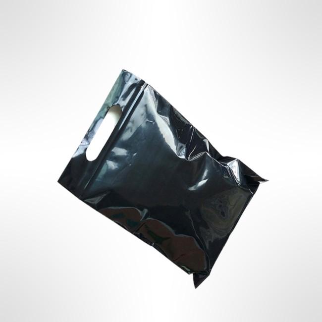 지퍼식 PE 펀칭 쇼핑봉투 BK 40X44cm +6cm 100매