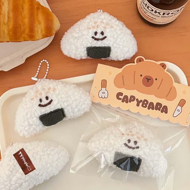 삼각 김초밥 뽀글키링 / 스시 인형 김밥 초밥 가방고리 키링