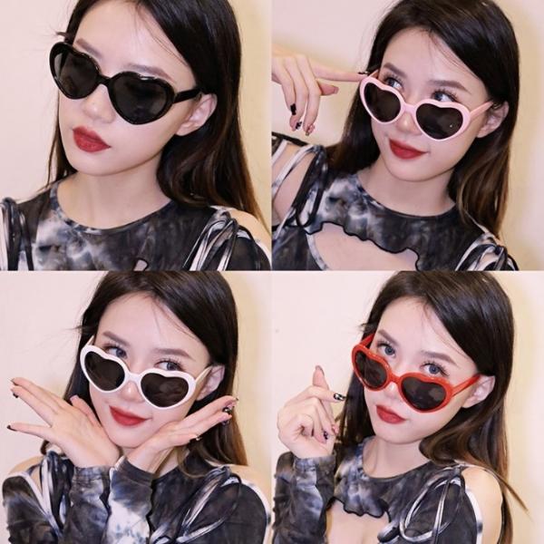 남녀공용 인싸 큐티 하트 선글라스 연예인 패션 썬글라스