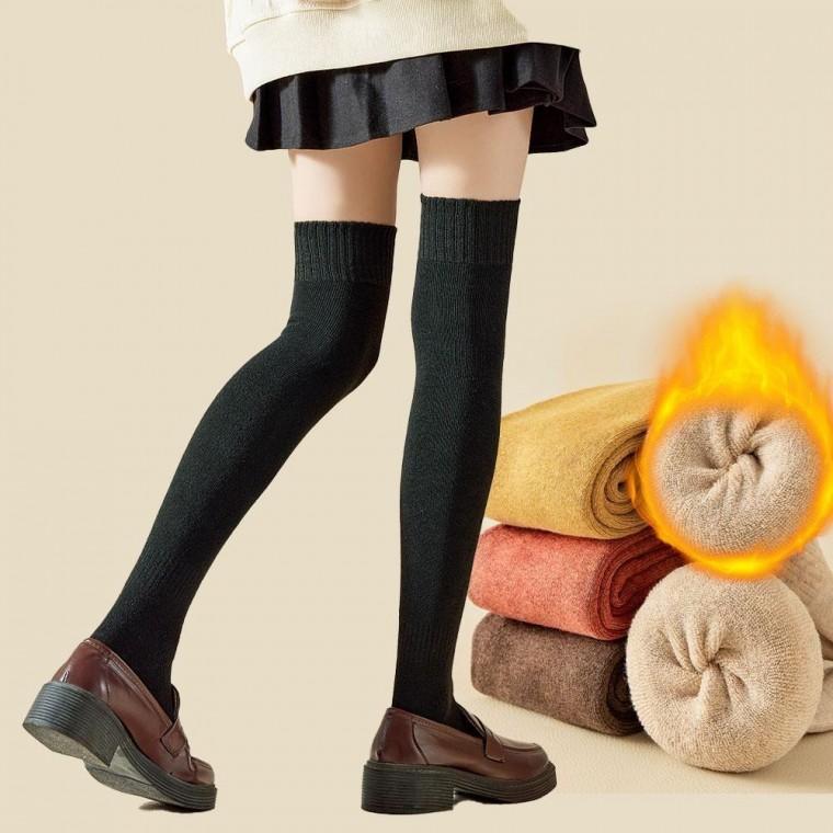 여성용 도톰한 골지 니삭스 무릎양말 골프 스타킹 도톰한양말 여성니삭스 여자 골프양말 롱양말 무릎양말