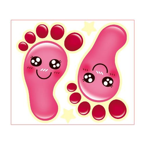 환타스틱스 발바닥(5쌍) 스마일 핑크 F-183