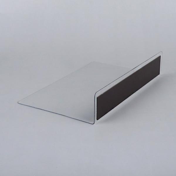 L형 투명 칸막이 20x12cm 1P 자석형