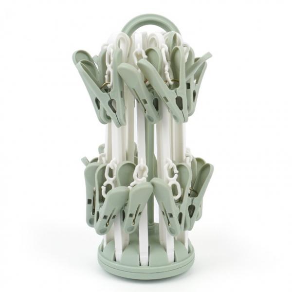 20집게 원형 빨래건조대