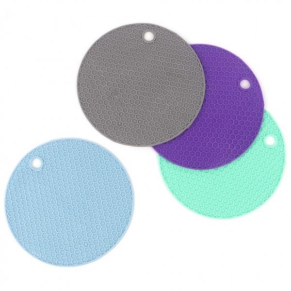 다용도 실리콘 원형 냄비받침