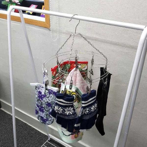 걸이형 스테인리스 빨래집게 빨래건조대