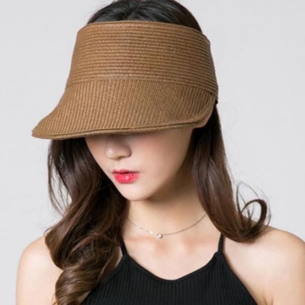 하프 썬캡 밀짚모자 모자 왕골